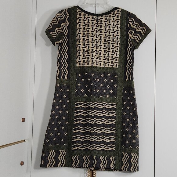 Label Ritu Kumar A-line Midi Dress Women's Size 1 Green - Picture 6 of 8